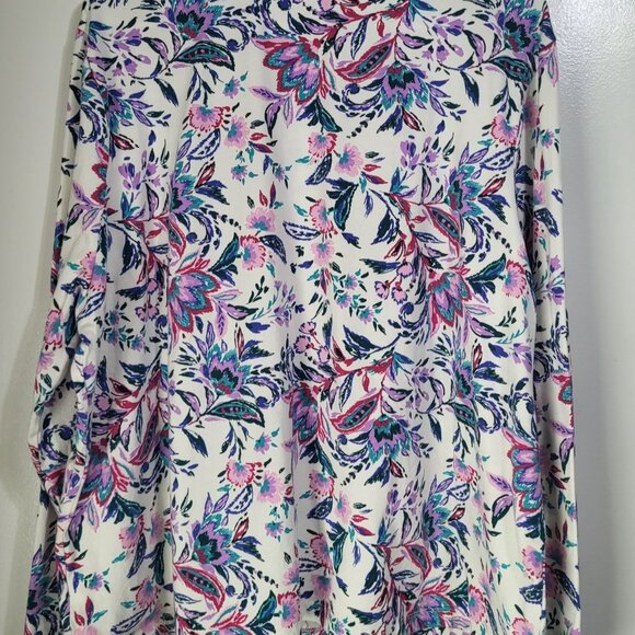 Appleseed's Women's 2XL Long Sleeve Shirt Floral Print Cottagecore Mature - Picture 2 of 6